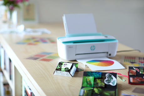 inks infront of a printer