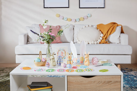 table full of printed craft materials from canon creative park
