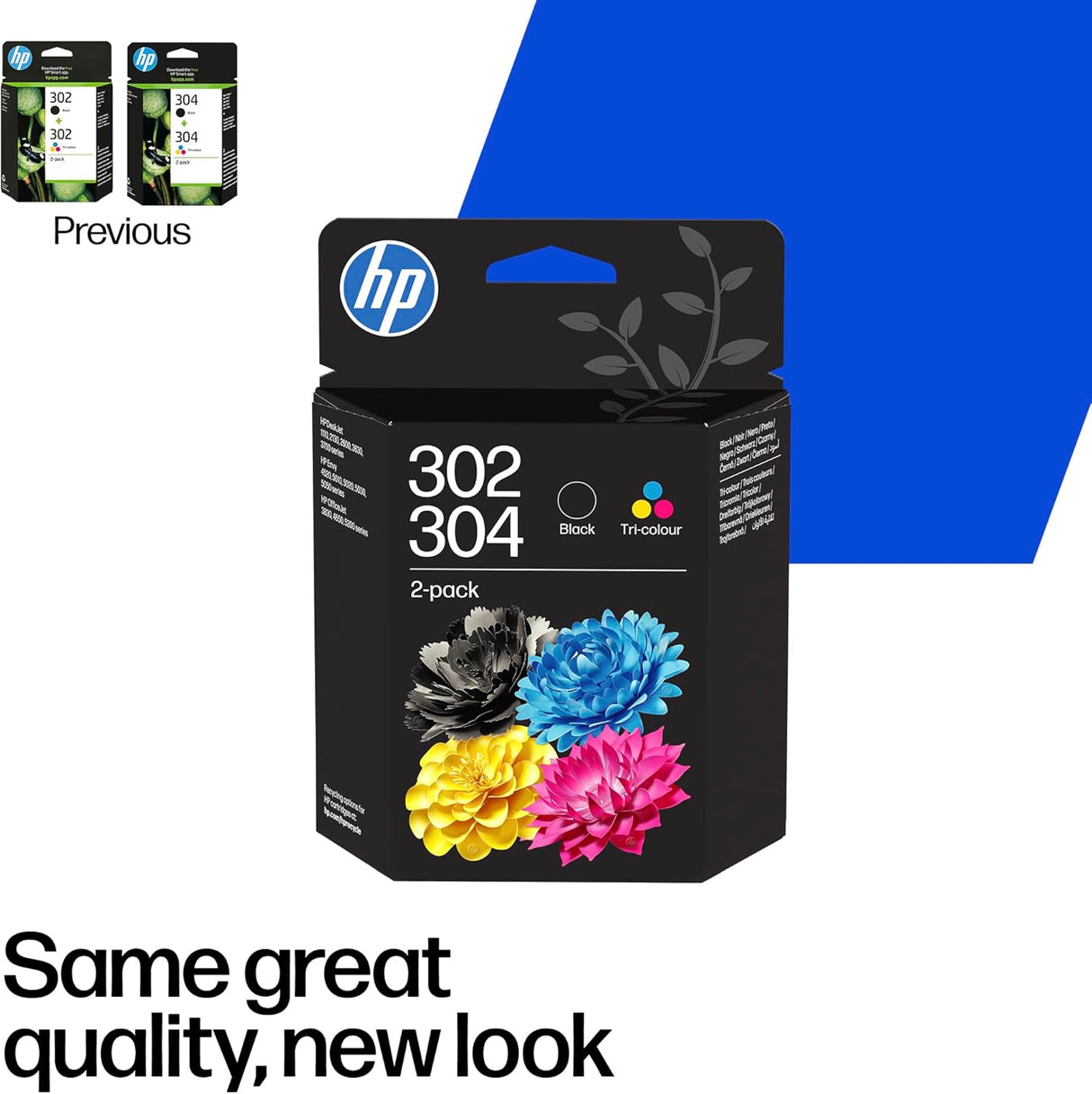 HP 302/304 Black and Colour Ink Cartridge Combo Pack - B82L1AE