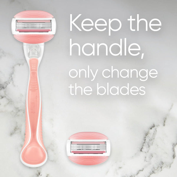 Gillette Venus ComfortGlide Spa Breeze Women's Razor + 3 2-In-1 Razor Blade Refills