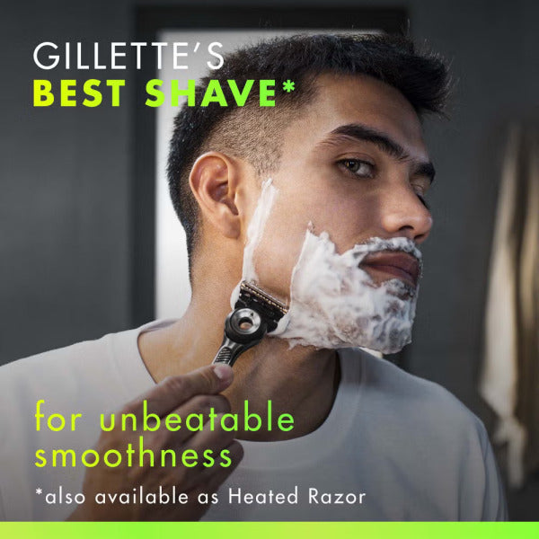Gillette Labs Razor with Exfoliating Bar – Magnetic Stand, Travel Case and 4 Blade Refills