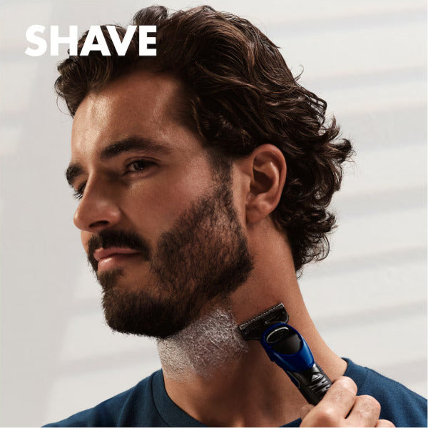 Gillette 4-in-1 Precision Body and Beard Trimmer for Men - Razor and Sculpter with 1 ProGlide Blade and 3 Clogs