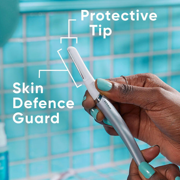 Gillette Venus Dermaplaning Facial Razor Kit – Refillable Dermaplaner with 1 Blade for Fine Hair & Exfoliation