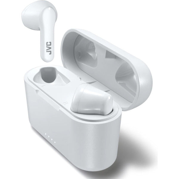 JVC True Wireless Bluetooth Earbuds with Charging Case - White