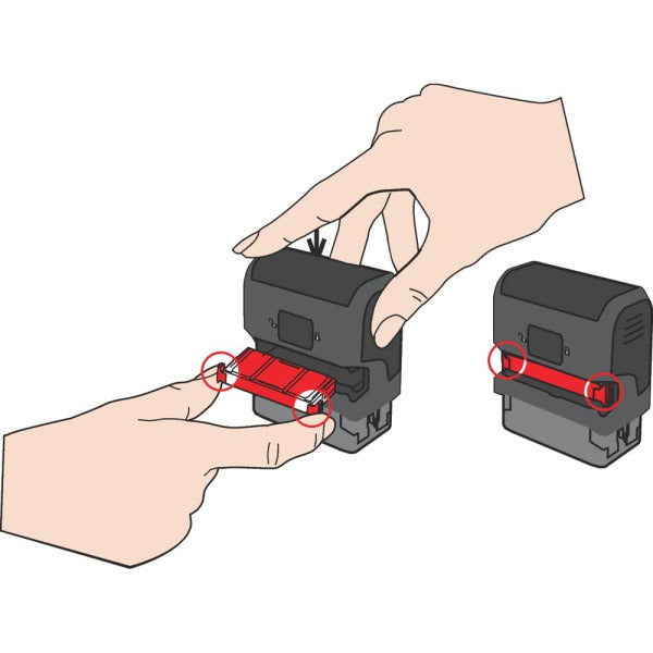 Trodat 4910 Replacement Ink Pads for Printy 4910 & 4810, Black, Pack of 2 (782490)