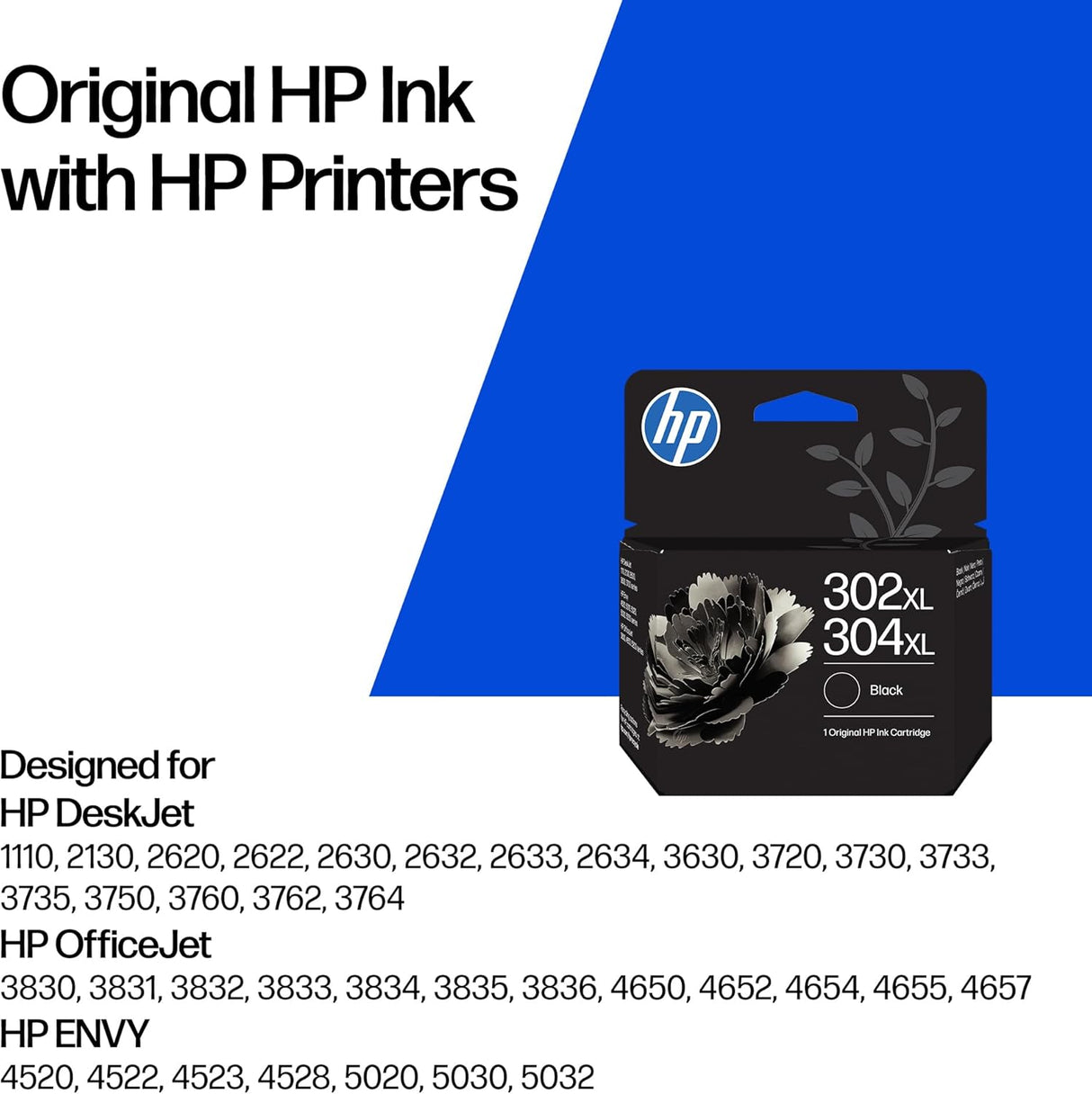 HP 302XL/304XL Black Ink Cartridge - B7RT9AE