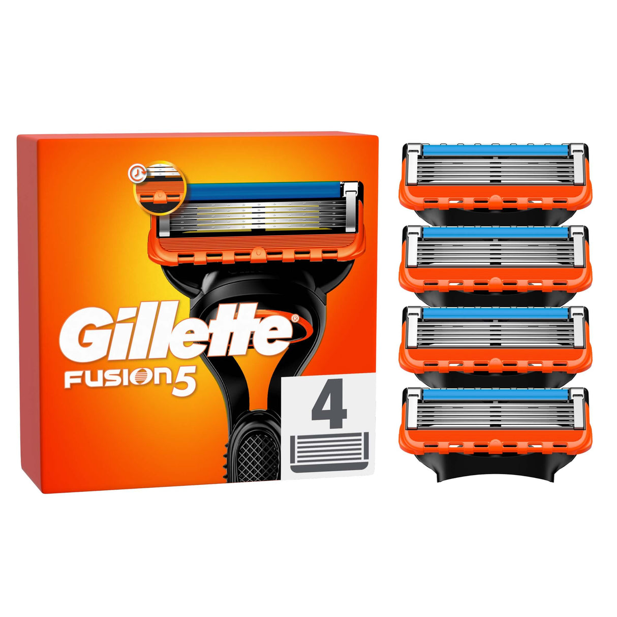 Gillette Fusion5 Men’s Razor Blade Refills – 4 Pack of Replacement Shaving Blades