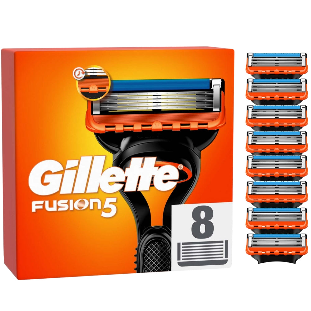 Gillette Fusion5 Men’s Razor Blade Refills – 8 Pack of Replacement Shaving Blades