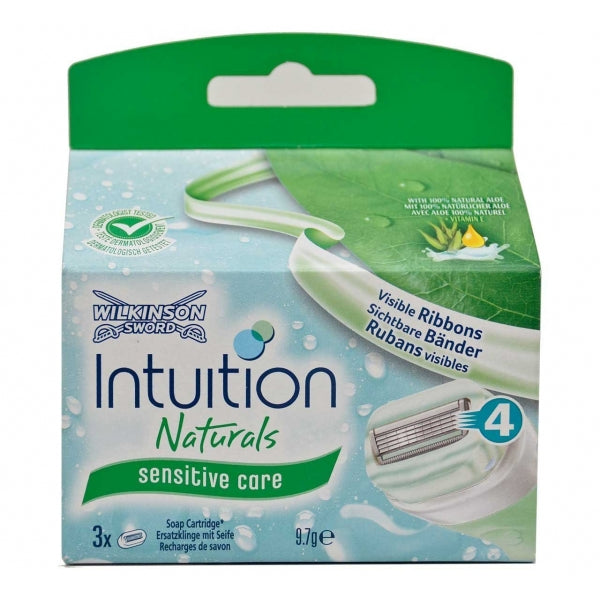 Wilkinson Sword Intuition Naturals Razor Blade Refills - Pack of 3