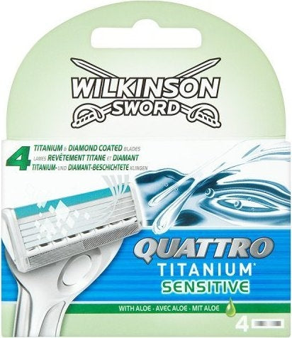 Wilkinson Quattro Titanium Sensitive - Pack of 4