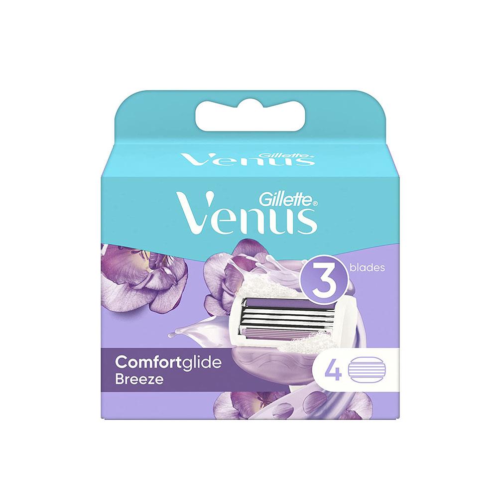 Gillette Venus ComfortGlide Breeze Razor Blades - 4 Pack