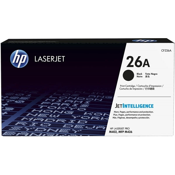 HP 26A Black Original LaserJet Toner Cartridge - CF226A