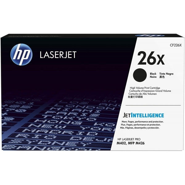 HP 26X High Yield Black Original LaserJet Toner Cartridge - CF226X