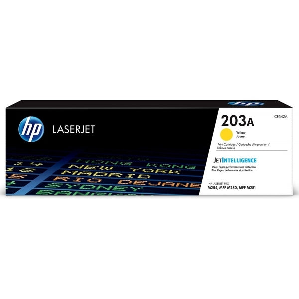 HP 203A Yellow Original LaserJet Toner Cartridge - CF542A