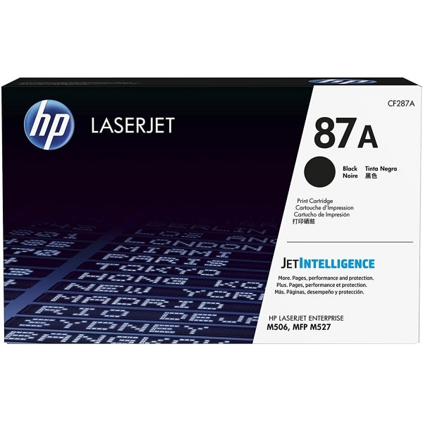 HP 87A Black Original LaserJet Toner Cartridge - CF287A