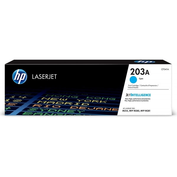 HP 203A Cyan Original LaserJet Toner Cartridge - CF541A