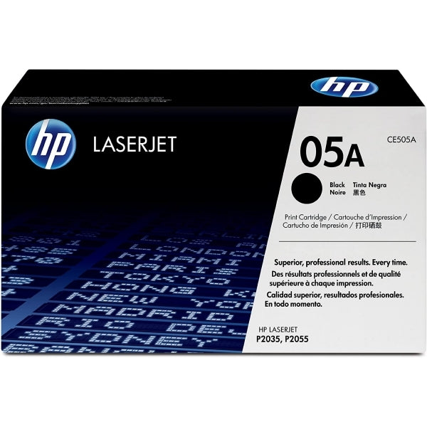 HP 05A Black Original LaserJet Toner Cartridge - CE505A