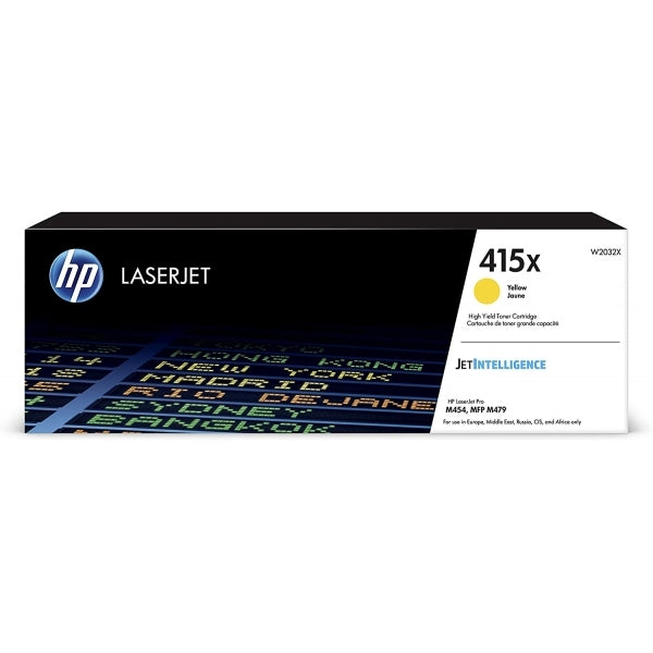 HP 415X Yellow Original LaserJet Toner Cartridge - W2032X