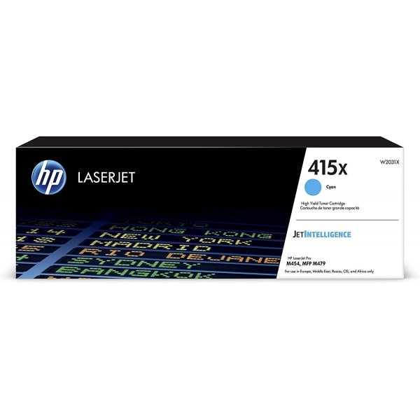HP 415X Cyan Original LaserJet Toner Cartridge - W2031X