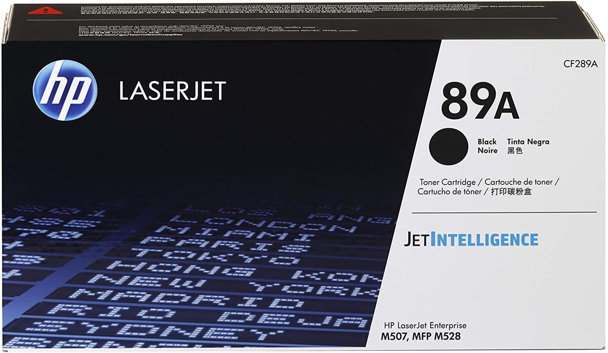 HP 89A Black Original LaserJet Toner Cartridge - CF289A