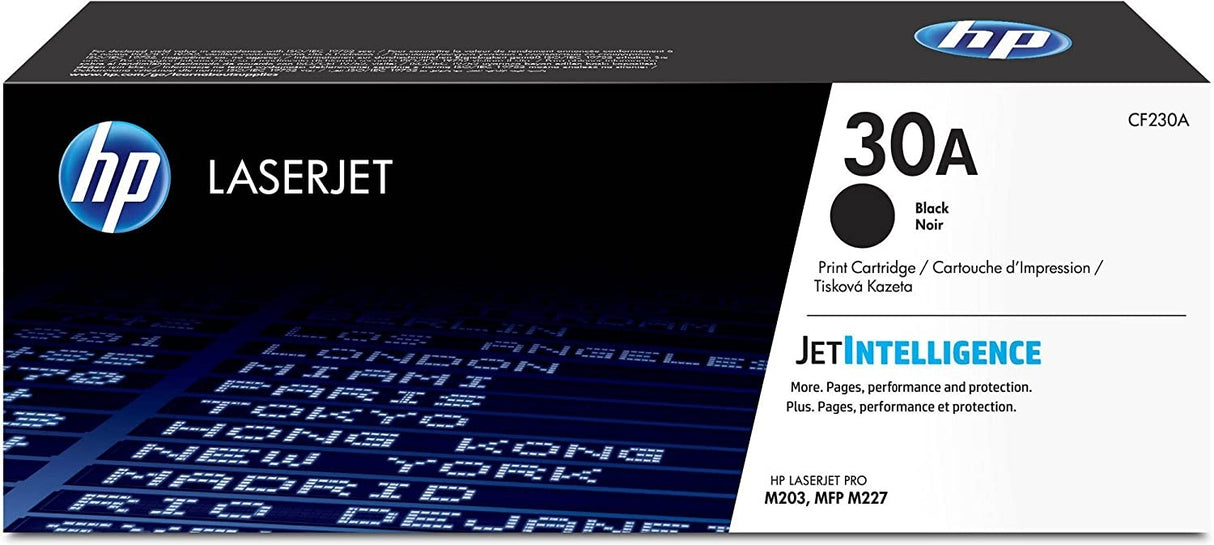 HP 30A Black Original LaserJet Toner Cartridge - CF230A