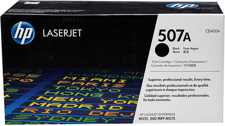 HP 507A Black Original LaserJet Toner Cartridge - CE400A