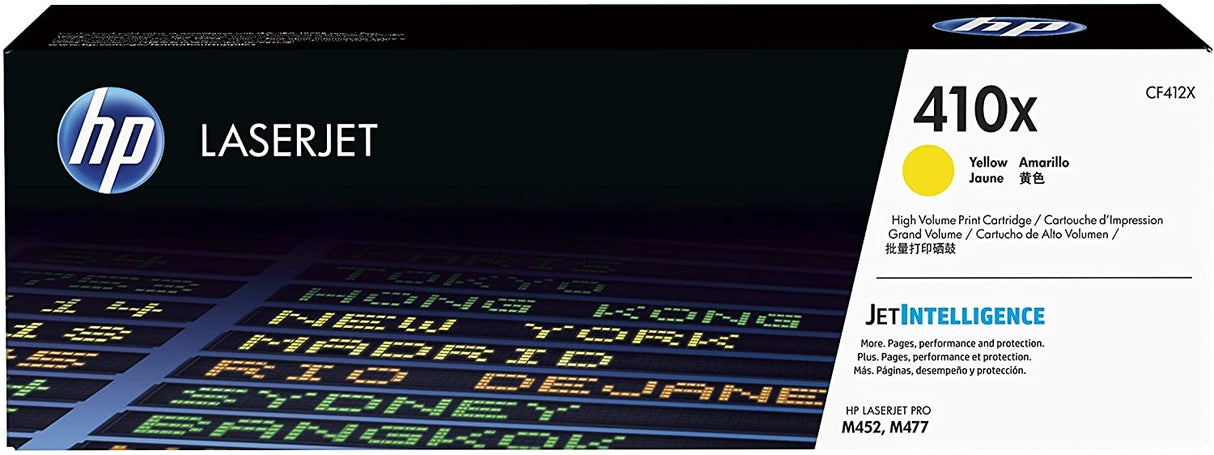 HP 410X High Yield Yellow Original LaserJet Toner Cartridge - CF412X