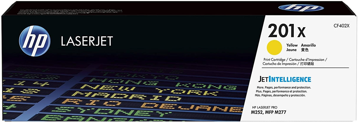HP 201X High Yield Yellow Original LaserJet Toner Cartridge - CF402X