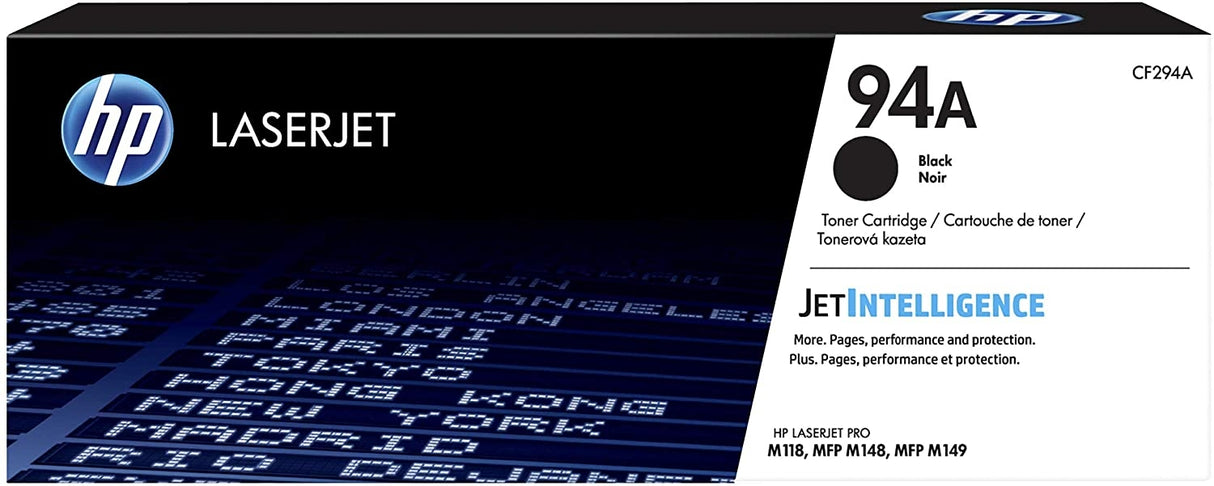 HP 94A Black Original LaserJet Toner Cartridge - CF294A