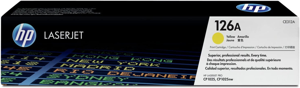 HP 126A Yellow Original LaserJet Toner Cartridge - CE312A