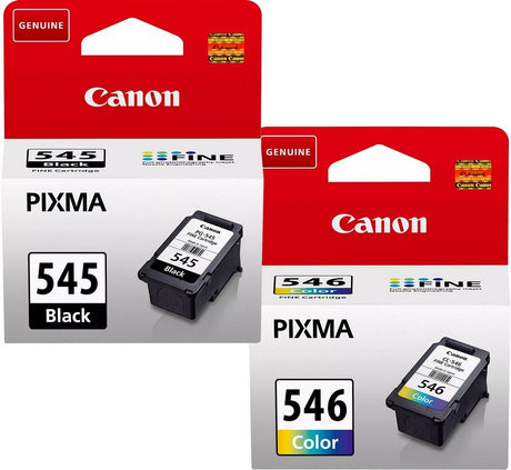 Canon PG-545 Black & CL-546 Colour Ink Cartridge Bundle Pack