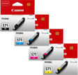 Canon CLI-571 Black Cyan Magenta Yellow Bundle Pack