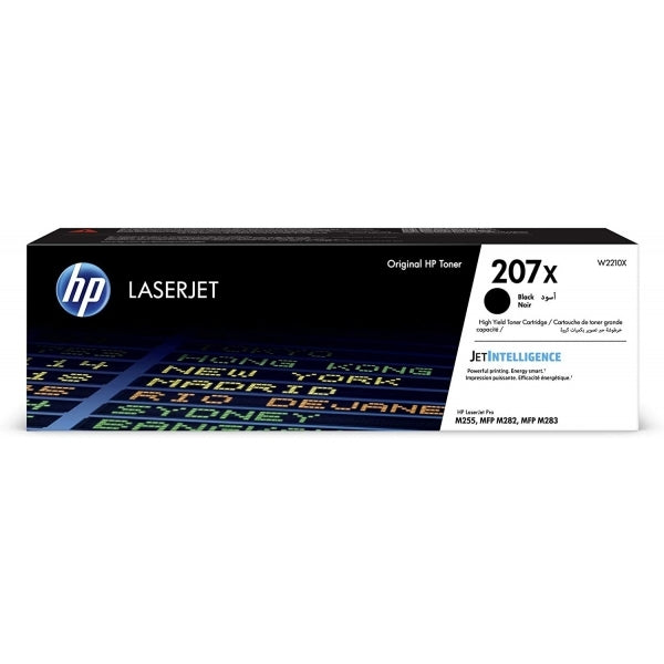 HP 207X Black High Yield Original LaserJet Toner Cartridge - W2210X