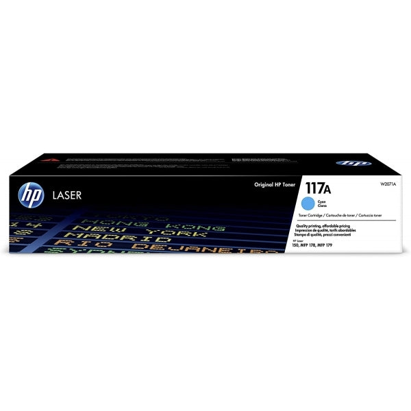 HP 117A Cyan Original Laser Toner Cartridge - W2071A