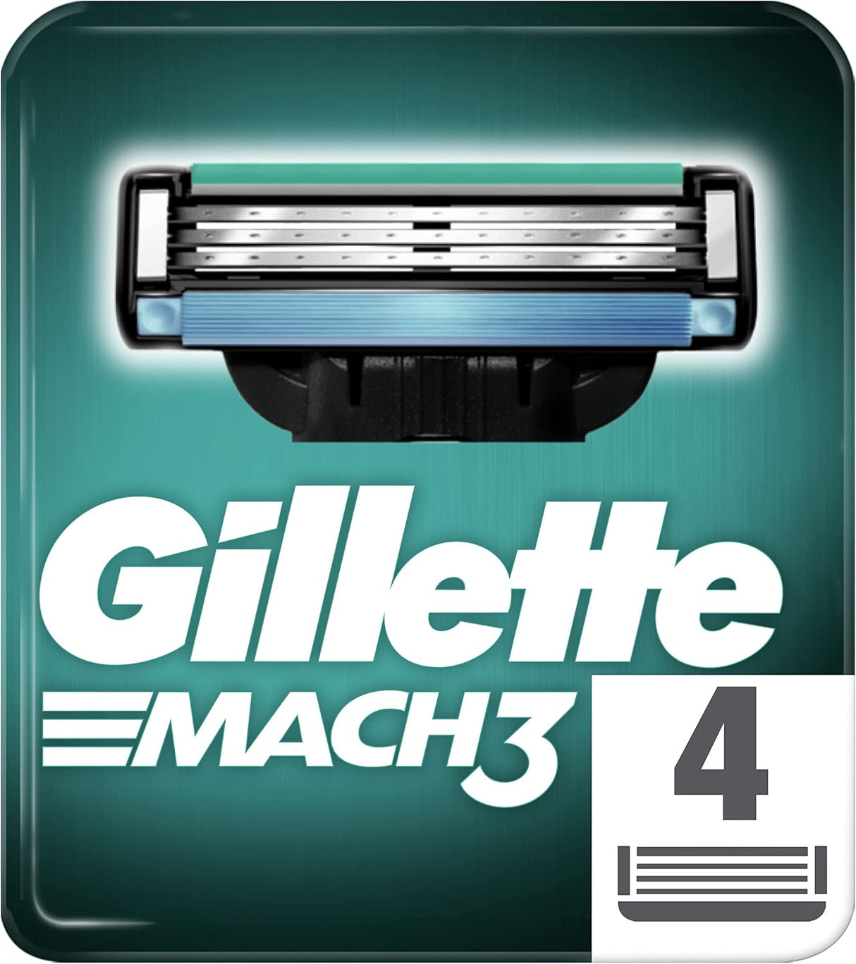 Gillette Mach3 Razor Blades - 4 Pack