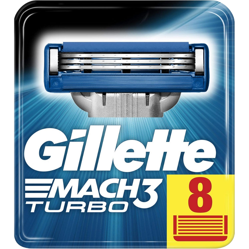 Gillette Mach3 Turbo Razor Blades - 8 Pack