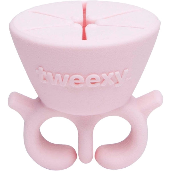 Tweexy Wearable Nail Polish Varnish Holder Ring - Pink Frosting