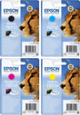 Epson Cheetah Black Cyan Magenta Yellow Ink Cartridge Bundle Pack