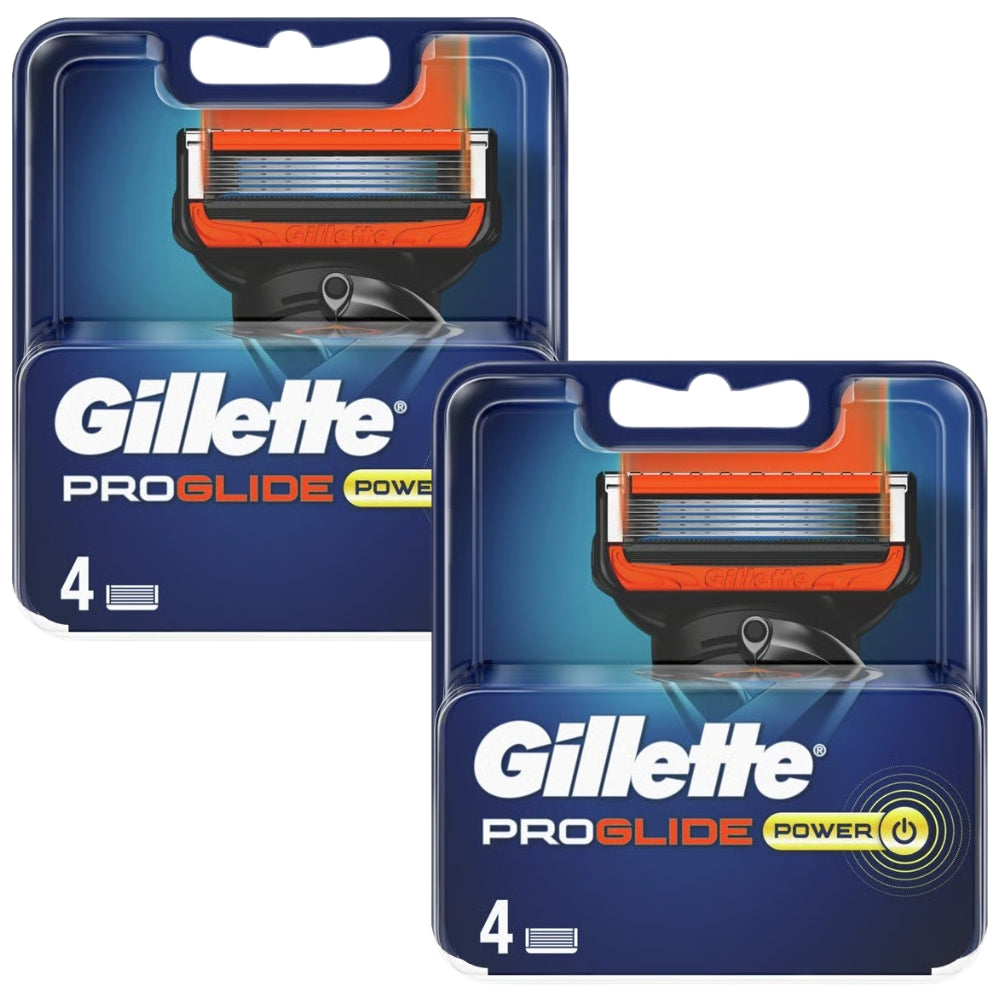 Gillette ProGlide Power Razor Blades - 8 Piece Bundle (2 Packs of 4)