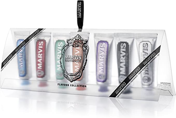 Marvis Toothpaste Flavour Collection 25ml (Pack of 7) Travel Size Toothpaste