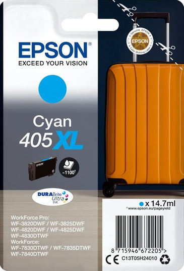 Epson 405XL Suitcase Cyan Ink Cartridge