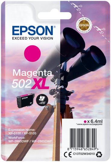 Epson 502XL Binoculars Magenta Ink Cartridge