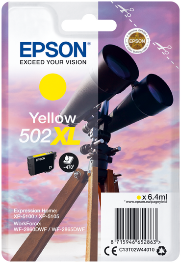 Epson 502XL Binoculars Yellow Ink Cartridge