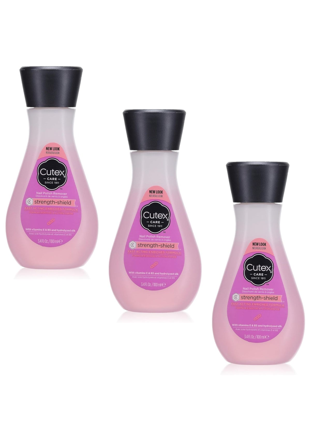 Cutex Strength Shield 100ml - 3 Pack Bundle