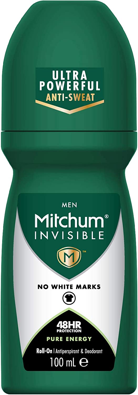 Mitchum Deodorant Invisible Roll On Pure Energy 100ml