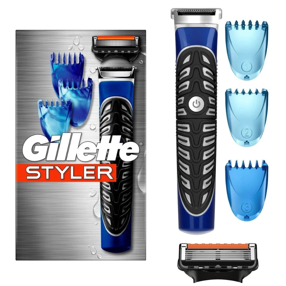 Gillette 4-in-1 Precision Body and Beard Trimmer for Men - Razor and Sculpter with 1 ProGlide Blade and 3 Clogs