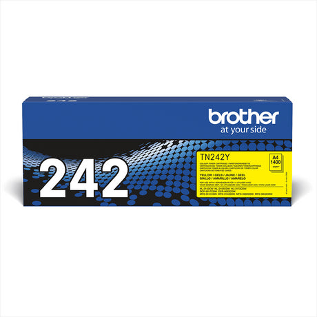 Brother TN-242Y Yellow Standard Yield Toner Cartridge - TN242Y