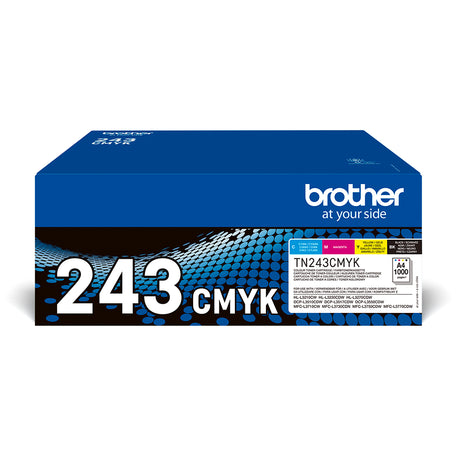 Brother TN-243CMYK 4-Pack Black/Cyan/Magenta/Yellow Standard Yield Toner Cartridges - TN243CMYK