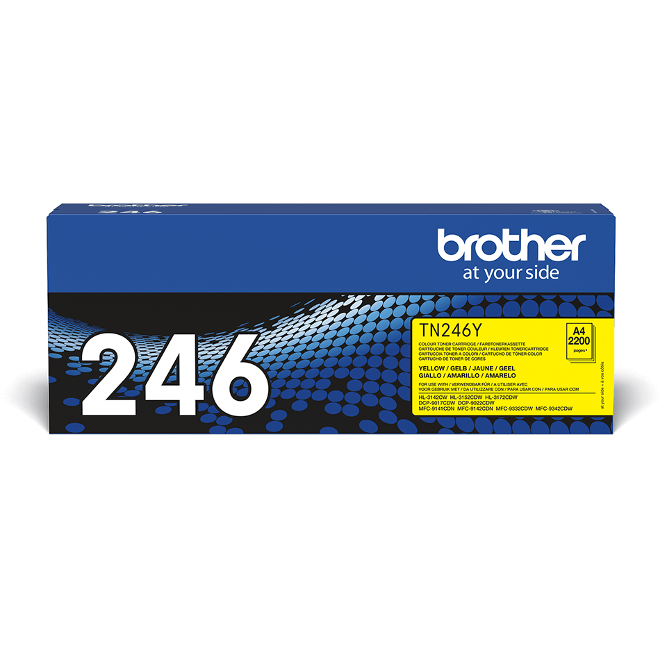 Brother TN-246Y Yellow High Yield Toner Cartridge - TN246Y