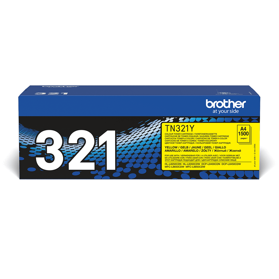 Brother TN-321Y Yellow Standard Yield Toner Cartridge - TN321Y